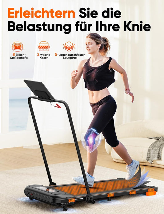 Laufband Mini - Faltbares Laufband mit Handlauf