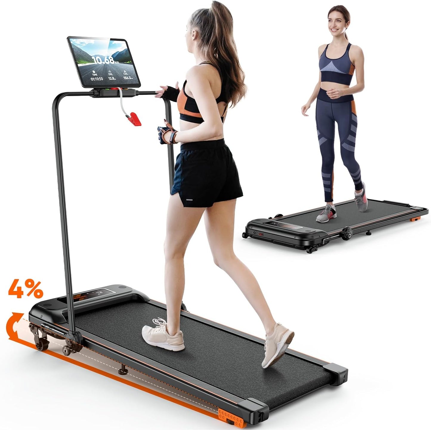 Laufband Mini - Faltbares Laufband mit Handlauf
