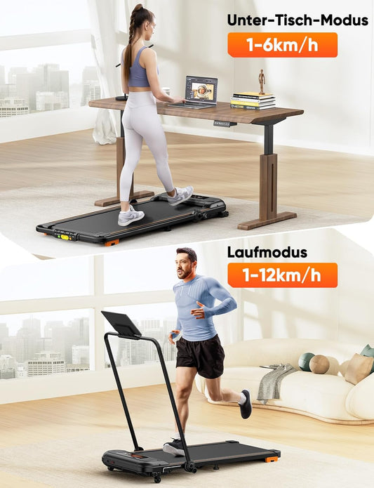 Laufband Mini - Faltbares Laufband mit Handlauf